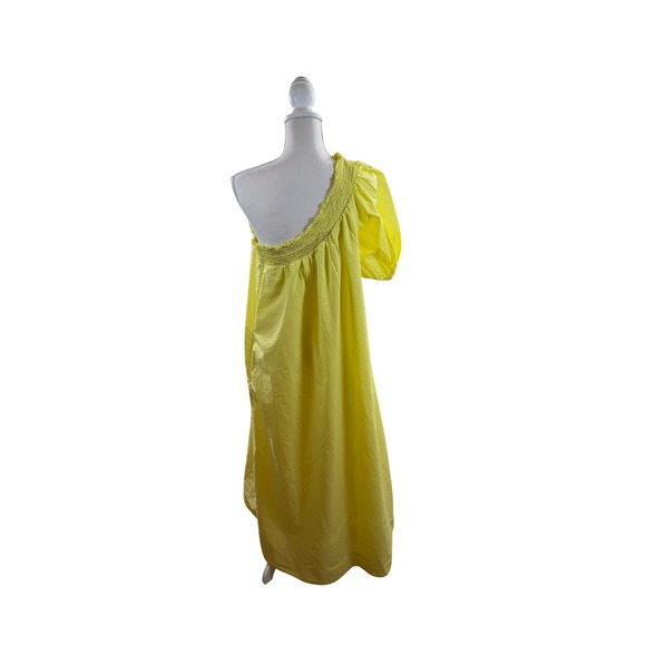 Anthropologie Women's Maeve Yellow One-Shoulder Maxi Dress - Picture 7 of 10